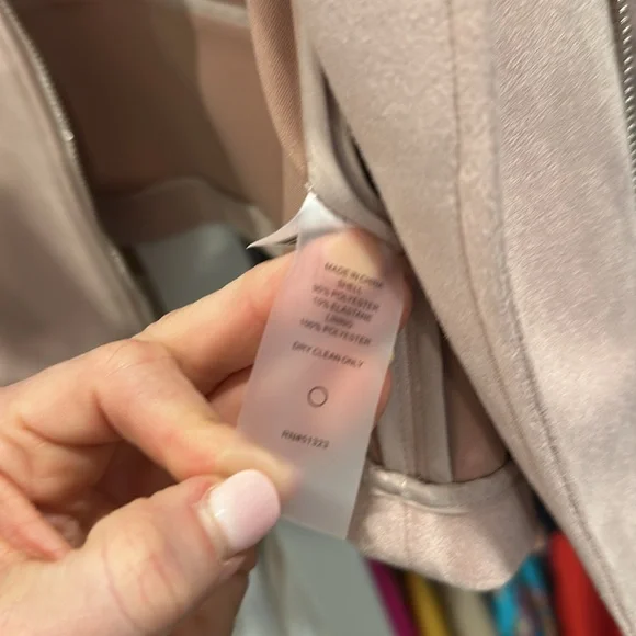 Faux suede blush pink jacket - Picture 4 of 4